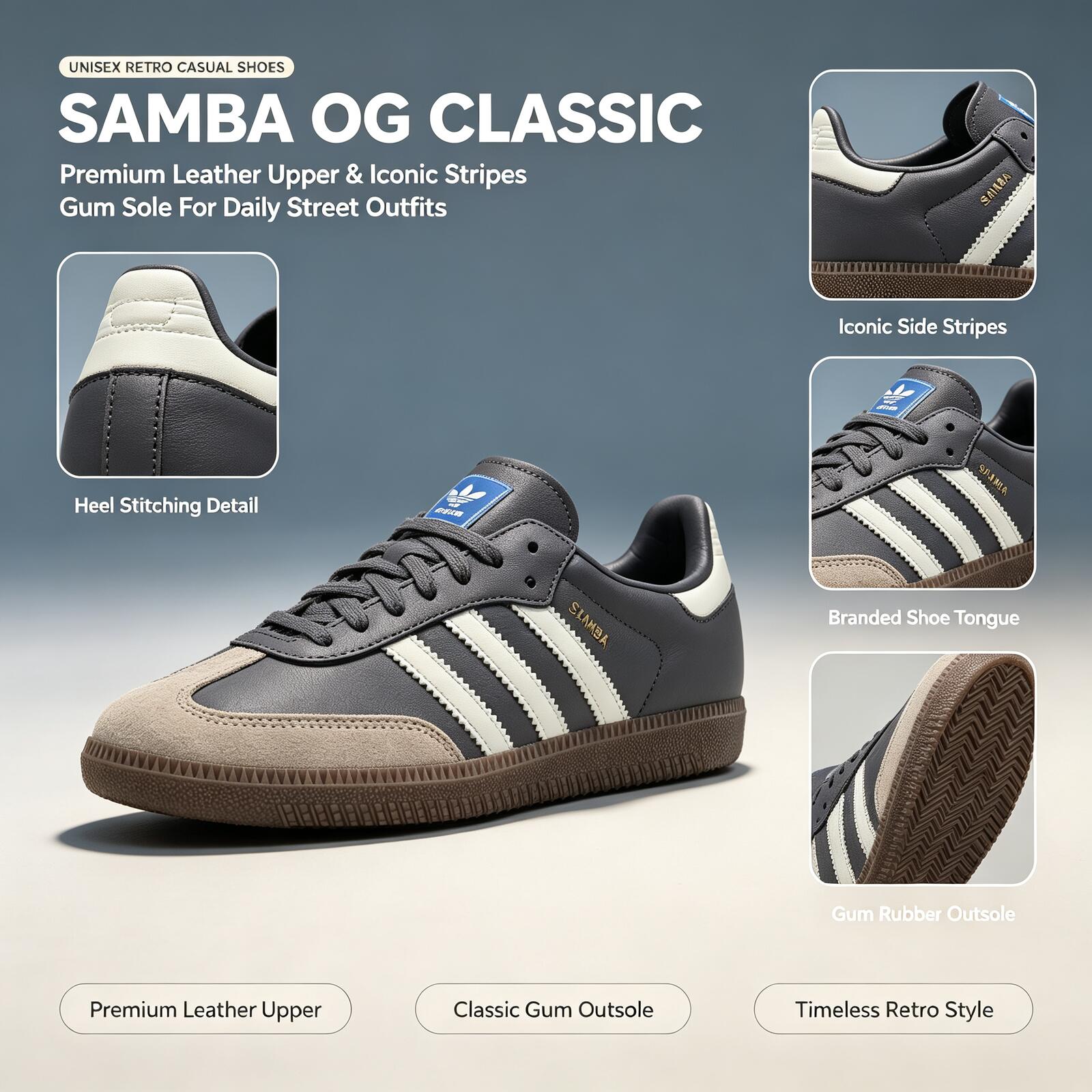 Adidas Shoes Samba - Oficjalne oryginalne buty Adidas SAMBA OG