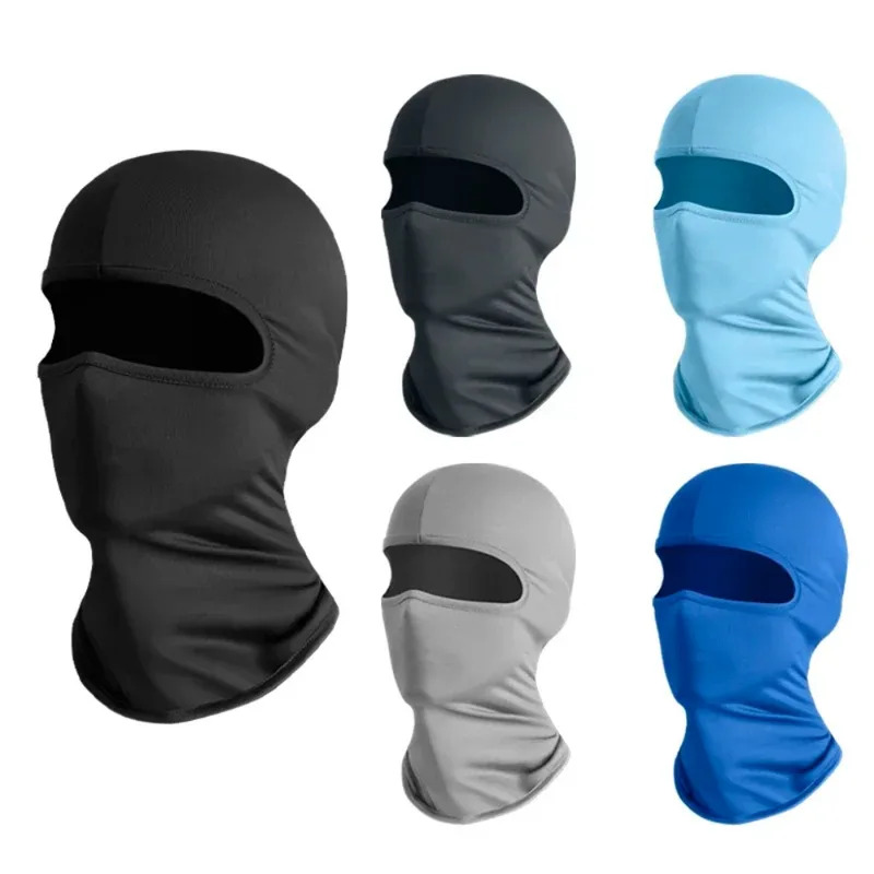 Balaclava Ski Mask - Kominiarka z jedwabiu lodowego, chłodząca, z