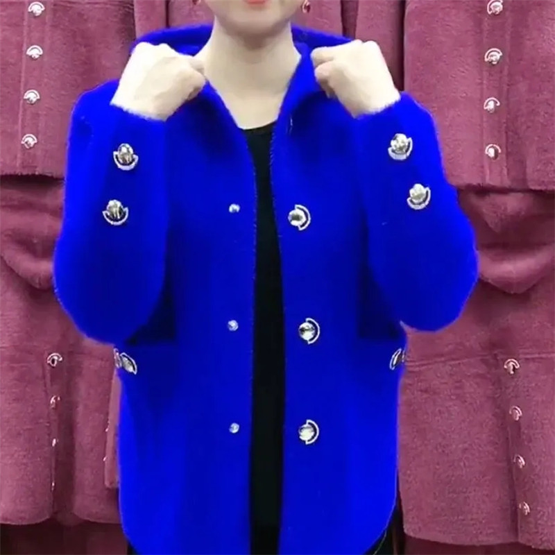 Wool Coat Peacoat - NOWOŚĆ W średnim wieku Starsza matka