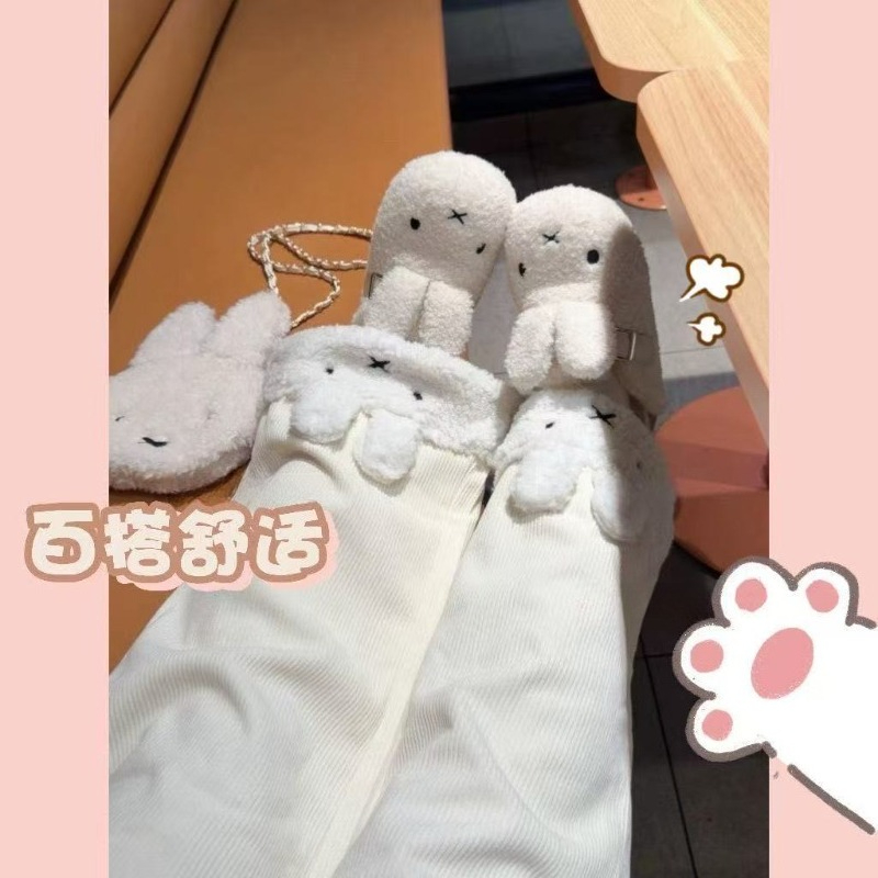 Corduroy Pant Warm - Anime Miffy Sztruksowe Długie Spodnie Ocieplane