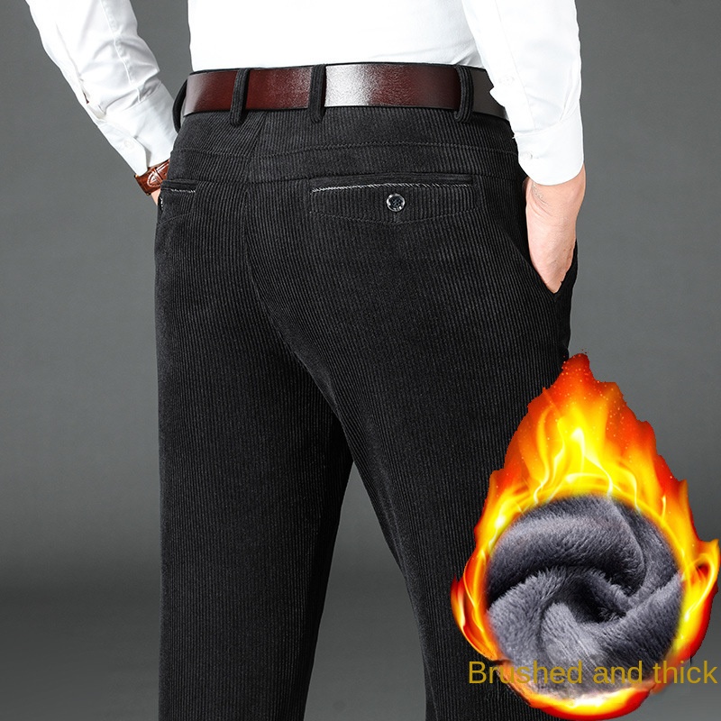 Zimowe sztruksowe spodnie męsk – Corduroy Pant Warm recenzja i cena