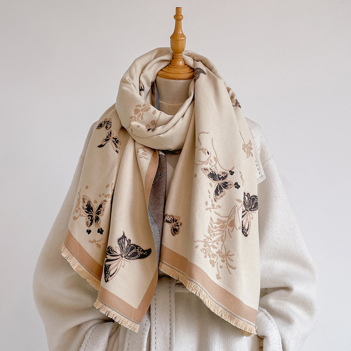 Damski szal z imitacji kaszmir – Shawl Wrap Winter recenzja i cena