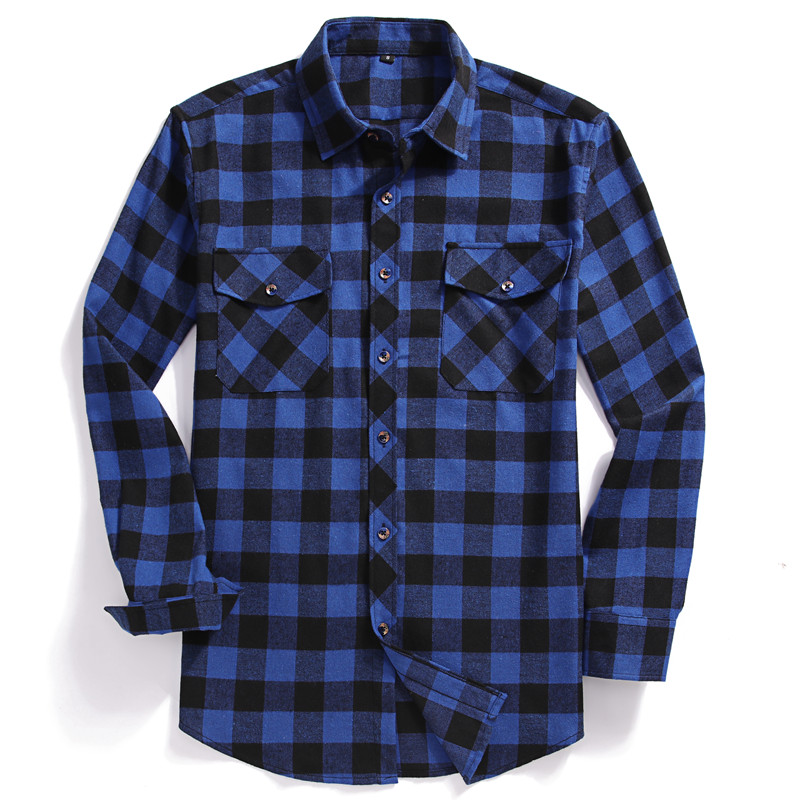 Jesienna męska koszula z długi – Flannel Shirt Lined recenzja i cena