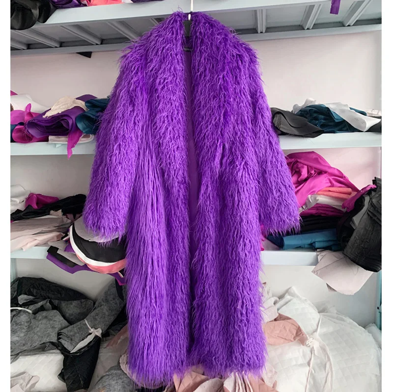 Kobiety Imitacja owczego futra – Wool Coat Peacoat recenzja i cena