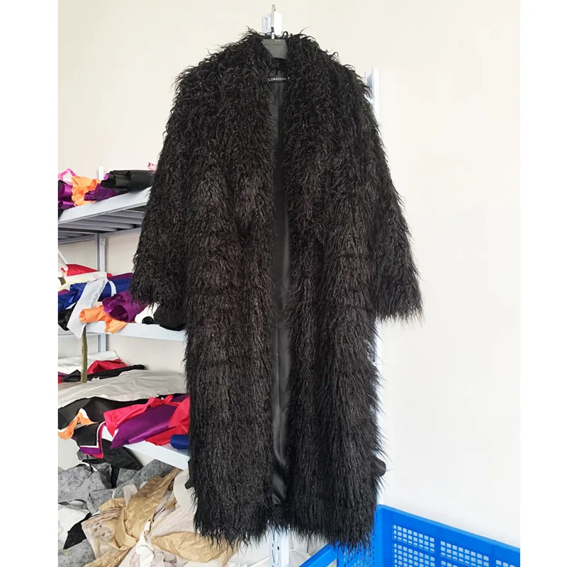 Kobiety Imitacja owczego futra – Wool Coat Peacoat recenzja i cena