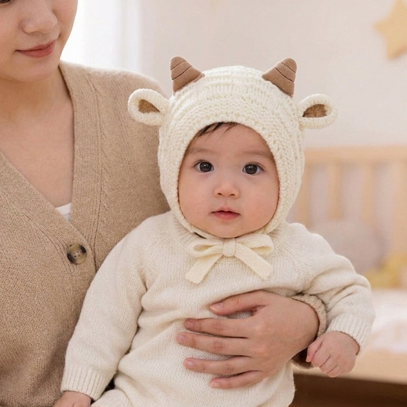 Dziecięca zimowa czapka z dzia – Knit Beanie Hat Warm recenzja i cena