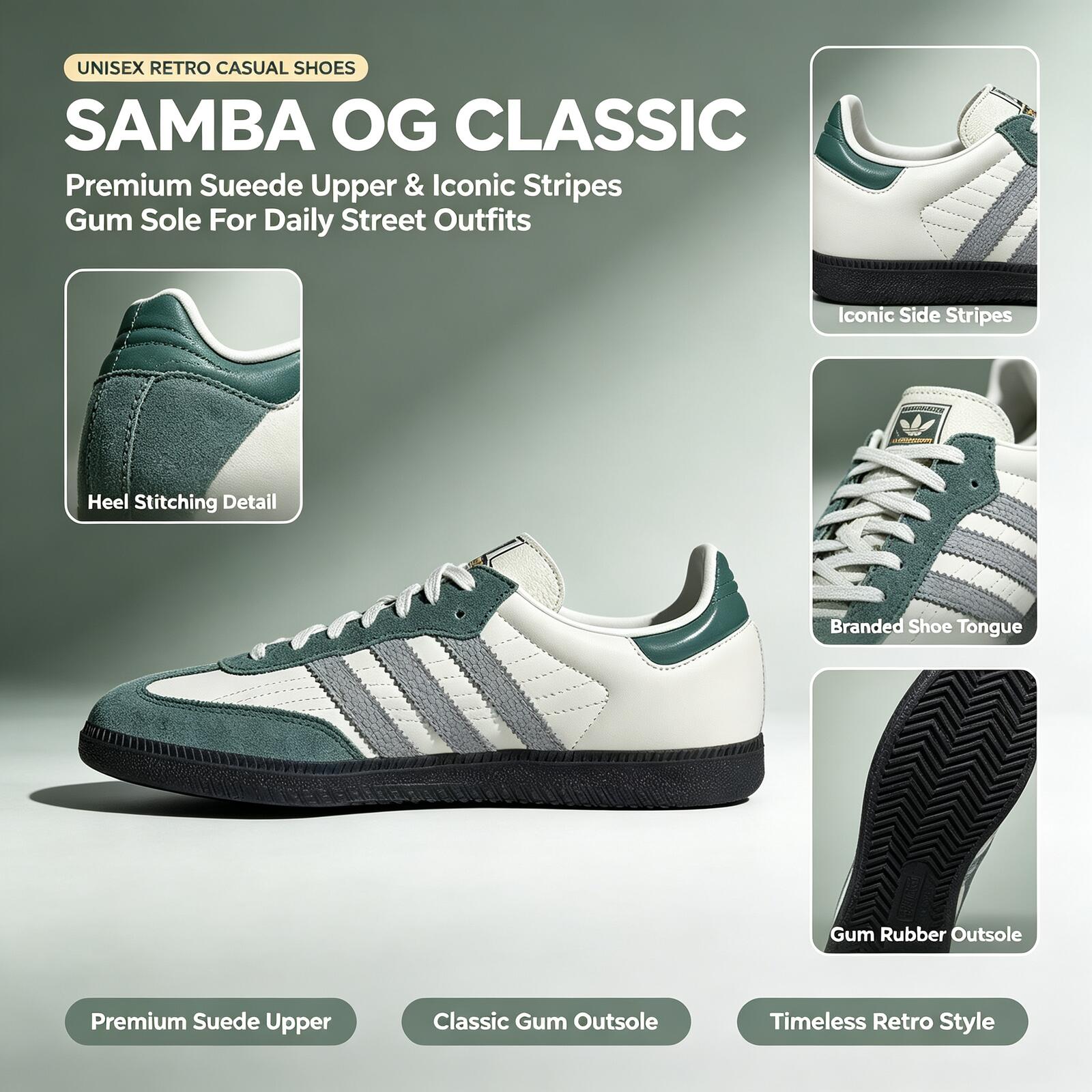 Oficjalne oryginalne sneakersy – Adidas Shoes Samba recenzja i cena